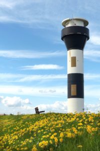 Leuchtturm an der Elbe